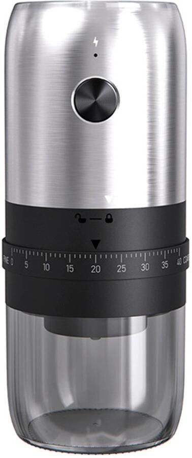 Draagbare elektrische koffiemolen Compact en draagbaar Draadloos ontwerp 40 maalstanden Oplaadbaar Keramische maalschijf Geschikt voor reizen kamperen en kantoorgebruik B