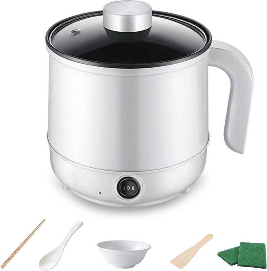 Draagbare Elektrische Kookpan 1 7 Liter – Multifunctionele Hot Pot voor Roerbakken Stoofschotels en Meer