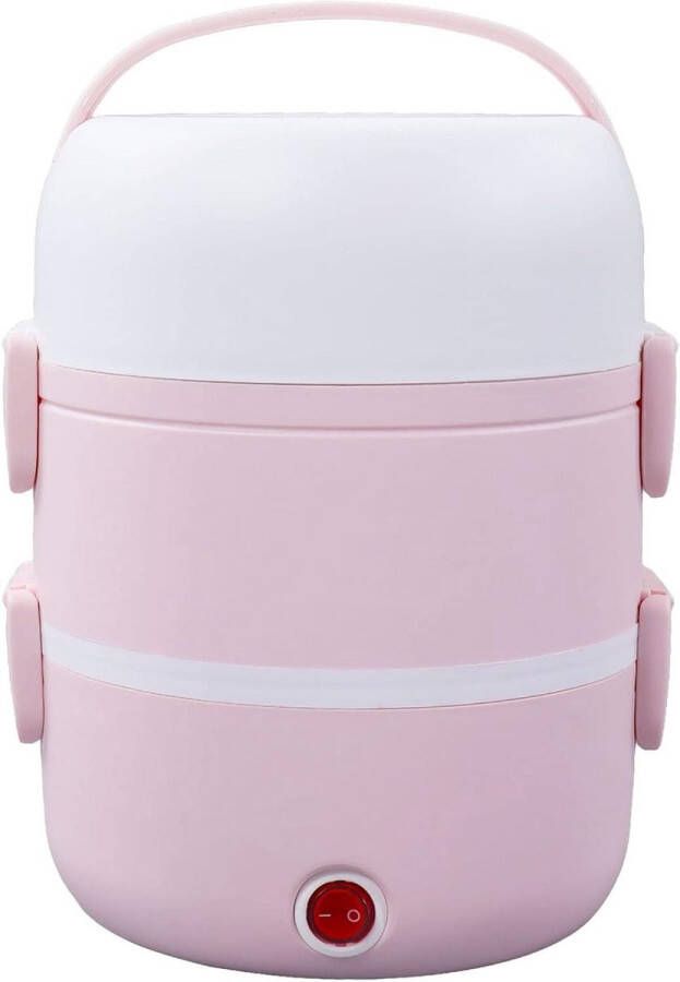 Draagbare Elektrische Lunchbox 3-Laags 220V 50Hz 250W Bento Verwarmingstoestel Lekvrije Rijstkoker