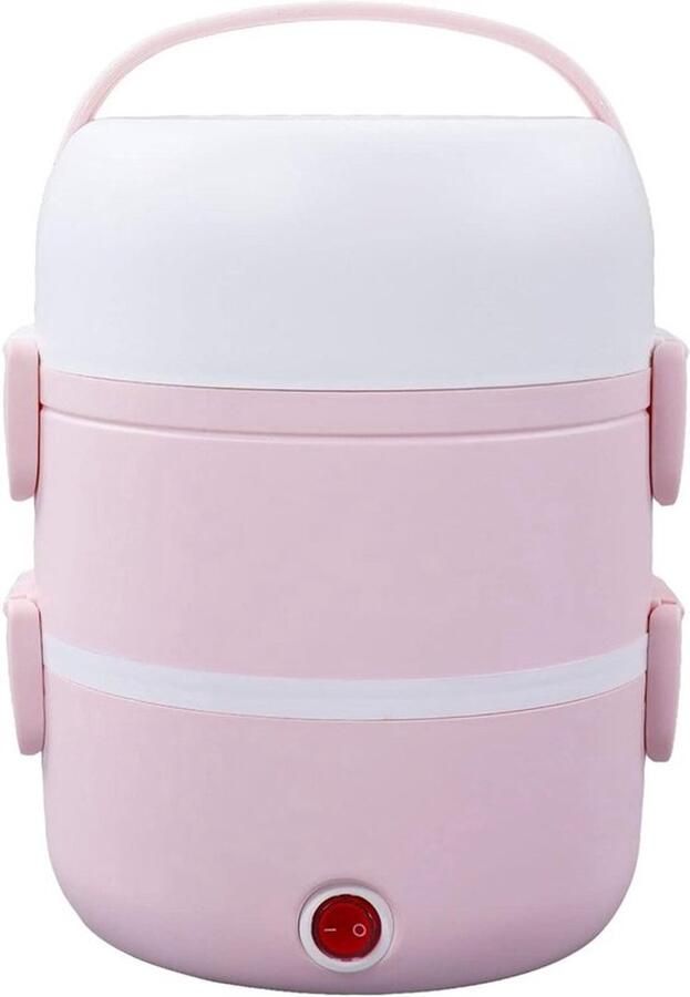 Draagbare Elektrische Lunchbox 3-Laags 220V 50Hz 250W Bento Verwarmingstoestel Lekvrije Rijstkoker