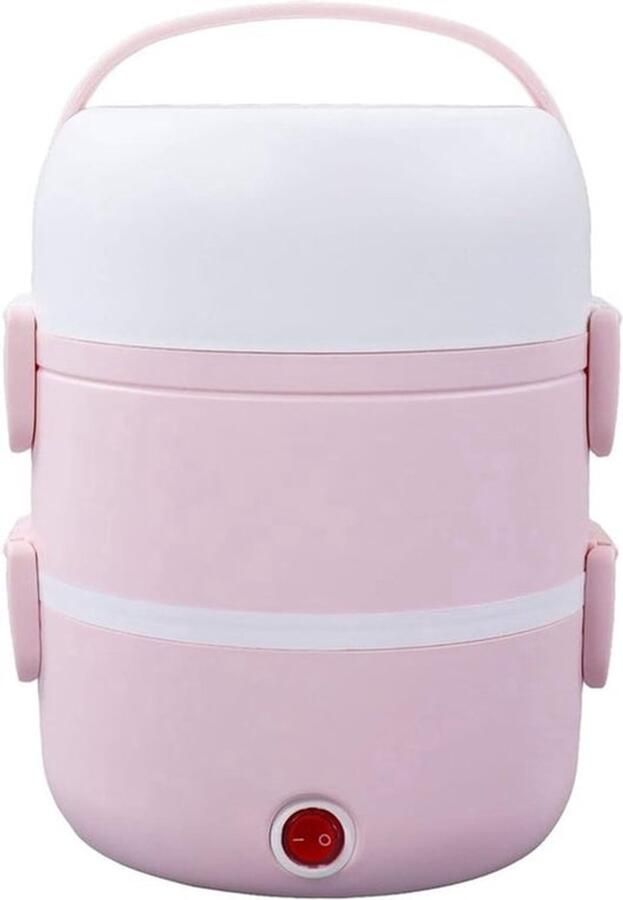 Draagbare Elektrische Lunchbox 3-Laags 220V 50Hz 250W Bento Verwarmingstoestel Lekvrije Rijstkoker