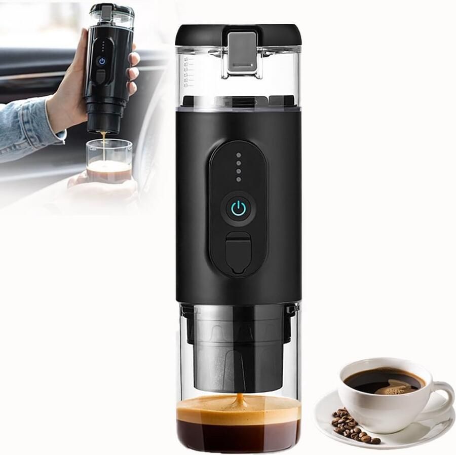 Draagbare elektrische nano-koffiemachine 7500 mAh draagbare espressomachine 20 bar mini-koffiemachine geschikt voor kleine auto's constante temperatuur extractie van 92°C zelfverwarmend
