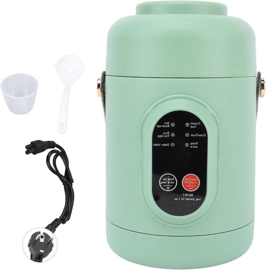 Draagbare Elektrische Pot 500W 800Ml Reiskookpot Roestvrijstalen Mini-multifunctionele Elektrische Sudderpot voor Het Maken van Soepen Rijst Thee Pap en Noedels (EU-stekker)
