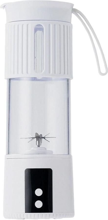 Draagbare elektrische sapcentrifuge kleine blender geschikt voor gebruik in de keuken thuis en op reis (wit)