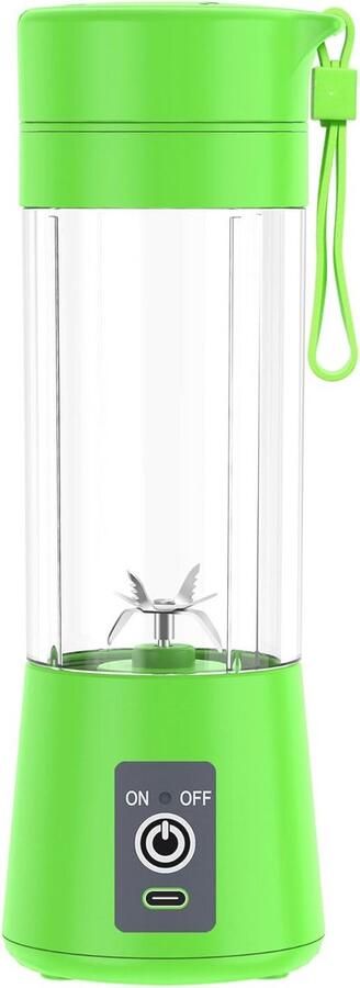 Draagbare Elektrische Sapcentrifuge met USB 400 ml 6 Messen Ideaal voor Milkshake Smoothie en Sap