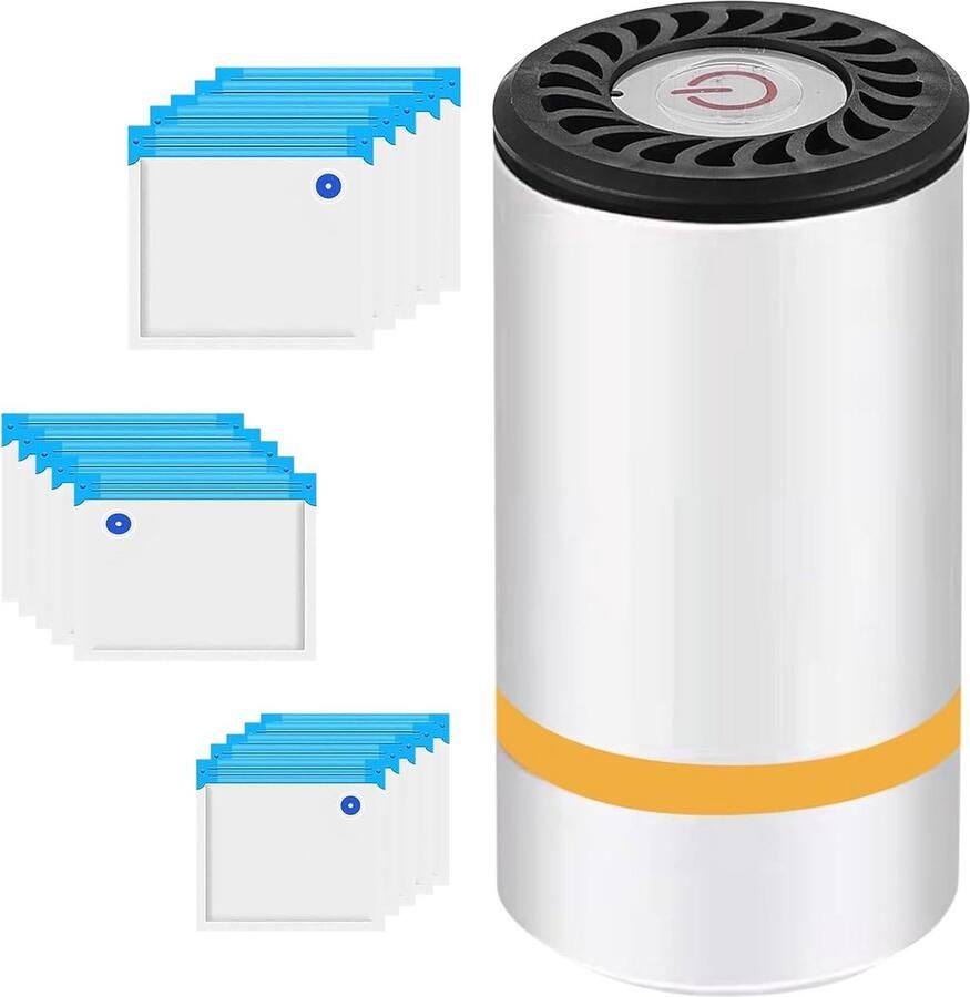 Draagbare elektrische vacuümmachine met 15 zakken ideaal voor voedselbewaring