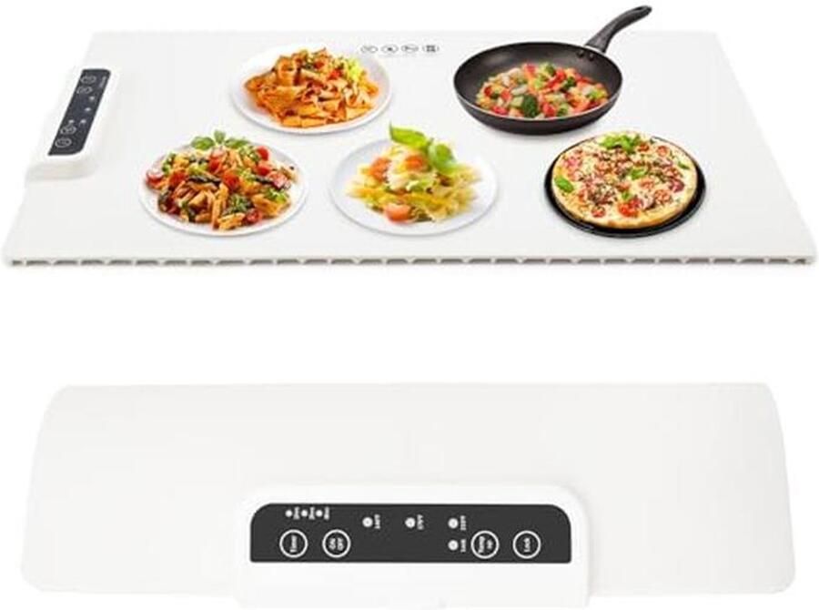 Draagbare Elektrische Warmhoudbak met Volledige Oppervlakteverwarming 3 Temperaturen en Automatische Uitschakeling