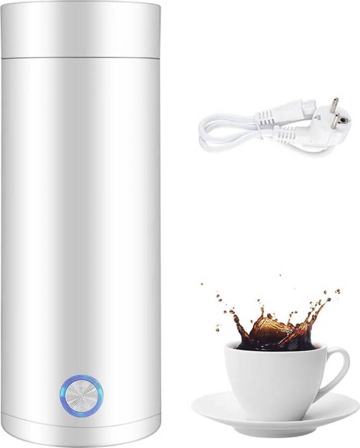 Draagbare Elektrische Waterkoker 400 ml Snelle Warmwaterboiler voor Reis en Thuis