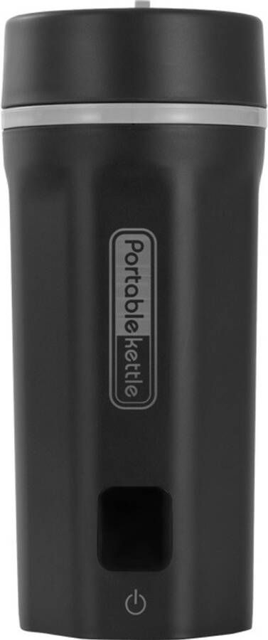 Draagbare elektrische waterkoker 550 ml elektrische reiswaterkoker Draagbare verwarmende waterbeker van roestvrij staal 304 Kleine warmwaterbeker met 6 warmtestanden Geschikt voor reizen thuis en buitenshuis Zwart