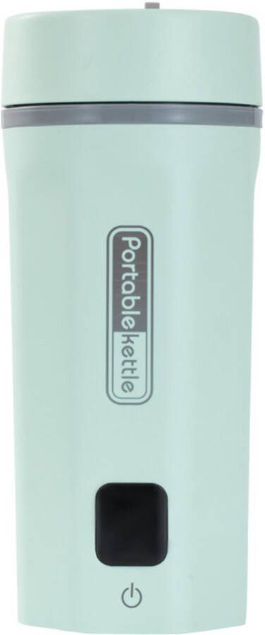 Draagbare elektrische waterkoker 550 ml elektrische reiswaterkoker Draagbare verwarmende waterbeker van roestvrij staal 304 Kleine warmwaterbeker met 6 warmtestanden Geschikt voor reizen thuis en buitenshuis Groen