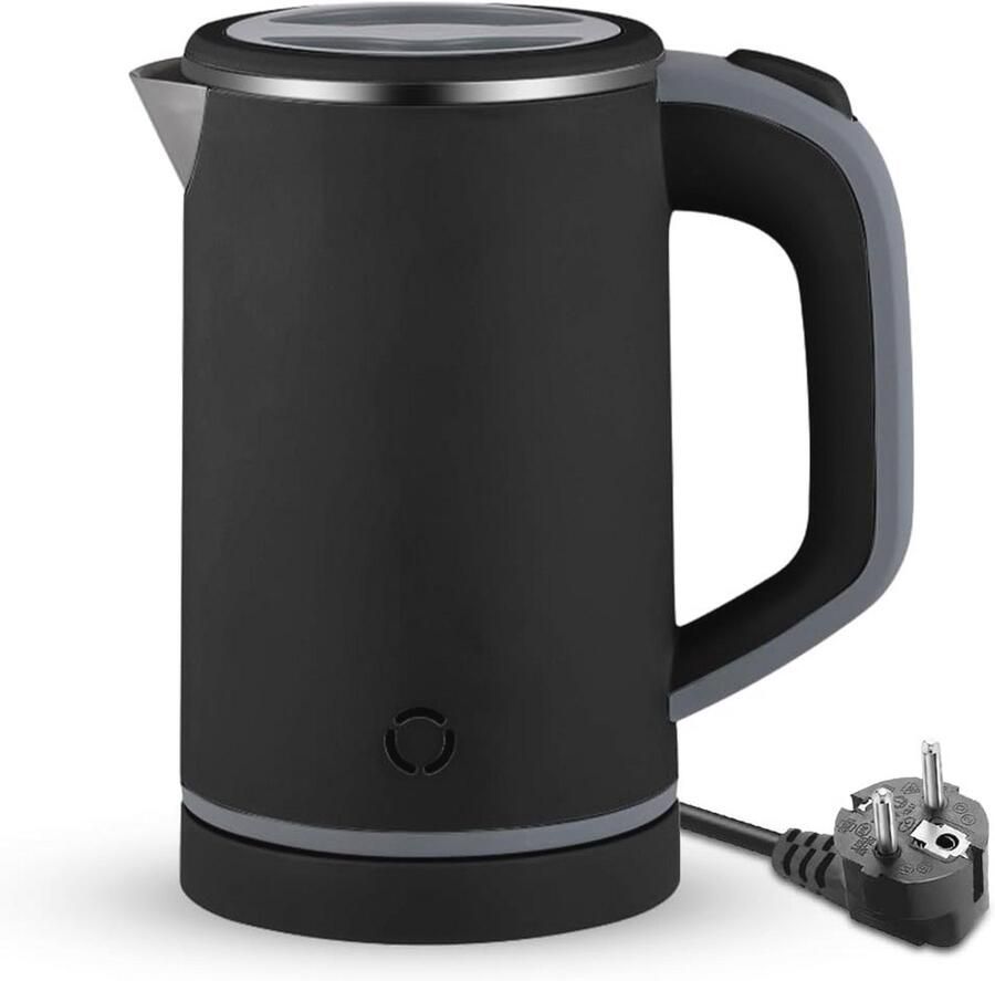 Draagbare Elektrische Waterkoker 800 ml Snelkookfunctie en Oververhittingsbeveiliging Roestvrij Staal Ideaal voor Reis