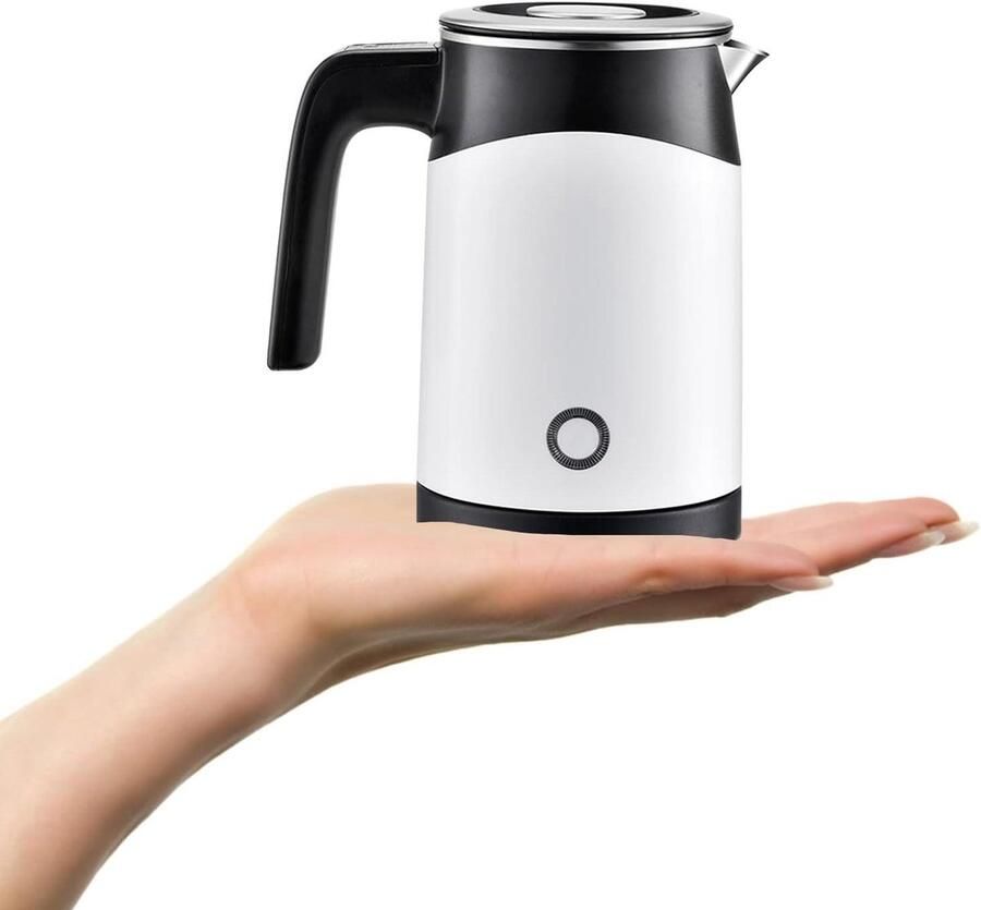 Draagbare Elektrische Waterkoker Reis Waterkoker Snel Water Koken Compact Ontwerp 0.5 L Wit