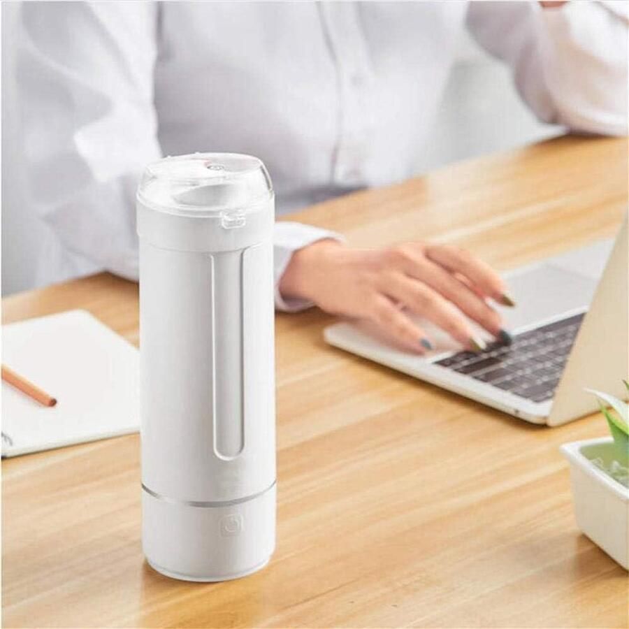 Draagbare Elektrische Waterkoker Reis Waterkoker Warmhoudbeker Snel Water Opwarmen Droogkookbeveiliging Automatische Uitschakeling Kleine Capaciteit Wit - Foto 2