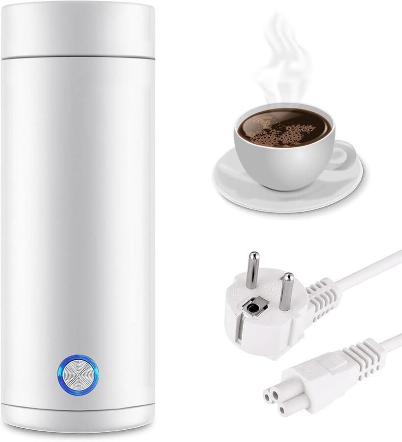 Draagbare Elektrische Waterkoker Mini 400ml Reiswaterkoker met 220V 300W Vermogen voor Thuis en Op Reis