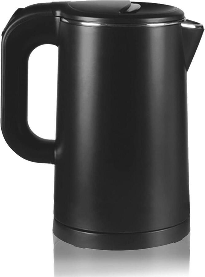 Draagbare Elektrische Waterkoker Stille Koffiekoker Snel Water Koken Automatische Uitschakeling 08 liter Zwart