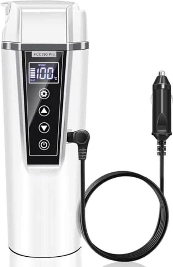 Draagbare Elektrische Waterkoker voor Auto 12V 24V Mini Waterkoker met Temperatuurregeling