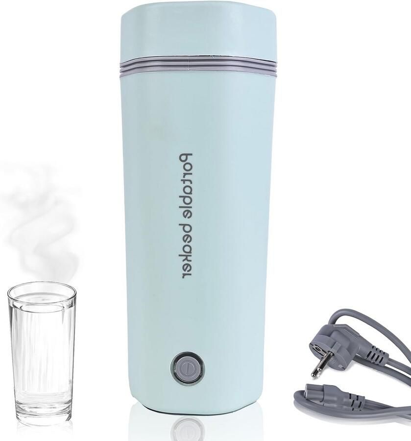 Draagbare Elektrische Waterkoker voor Op Reis 450 ml Roestvrij Staal 300 W Automatische Uitschakeling