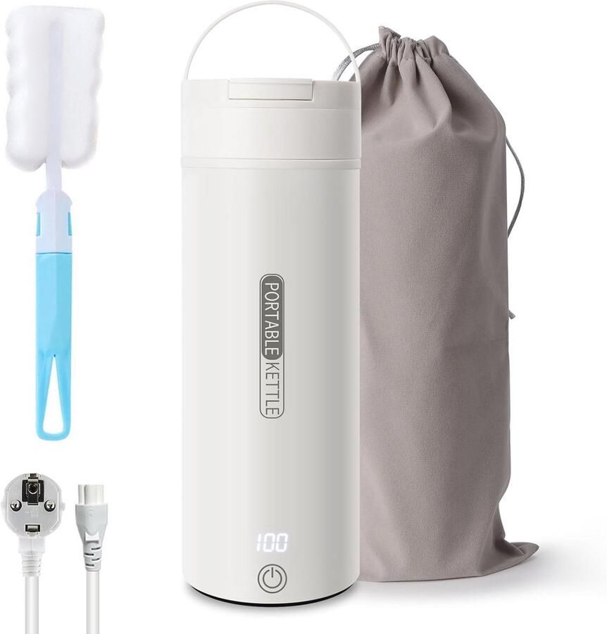 Draagbare Elektrische Waterkoker voor Reis Mini Waterkoker met Temperatuurregeling