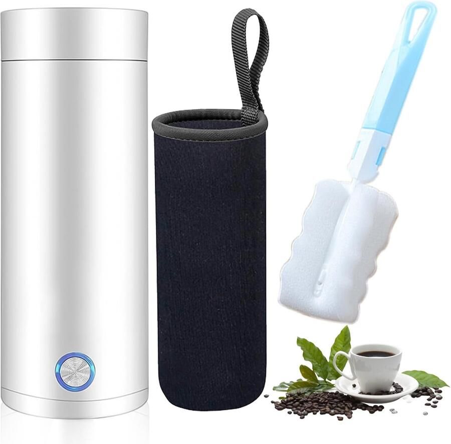 Draagbare Elektrische Waterkoker voor Reizen Mini Waterkoker met Snelle Verhitting en Automatische Uitschakeling