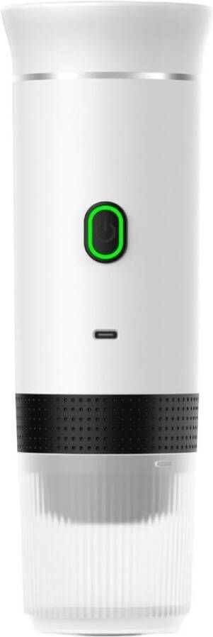 Draagbare Espresso Machine Serie 3-In-1 Koffiezetter Draadloze Cappuccinomaker USB Oplaadbaar 50 Kopjes Per Lading Camping Kantoor Reizen Zelfreinigend Inclusief Oplaadkabel Zwart Wit Groen