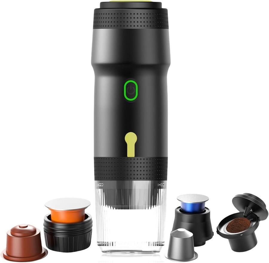 Draagbare Espressomachine 3-in-1 Batterij Camping Koffiezetapparaat voor Onderweg