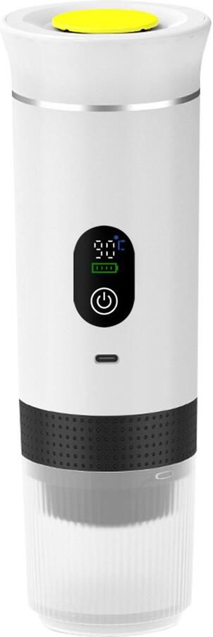 Draagbare espressomachine 3-in-1 capsule- en poederkoffiemachine met batterij compatibel met ESE-koffiecapsules en -poeder geschikt voor gebruik op de camping