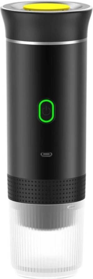 Draagbare Espressomachine – Capsule & Gemalen Koffie – Draadloos & USB Oplaadbaar – 20 Bar Druk – Koffie overal – Automatische Koffiemachine – Makkelijk Koffie – Zelf Verwarmend – Mini Koffiezetapparaat voor Reizen Auto & Camping – Zwart