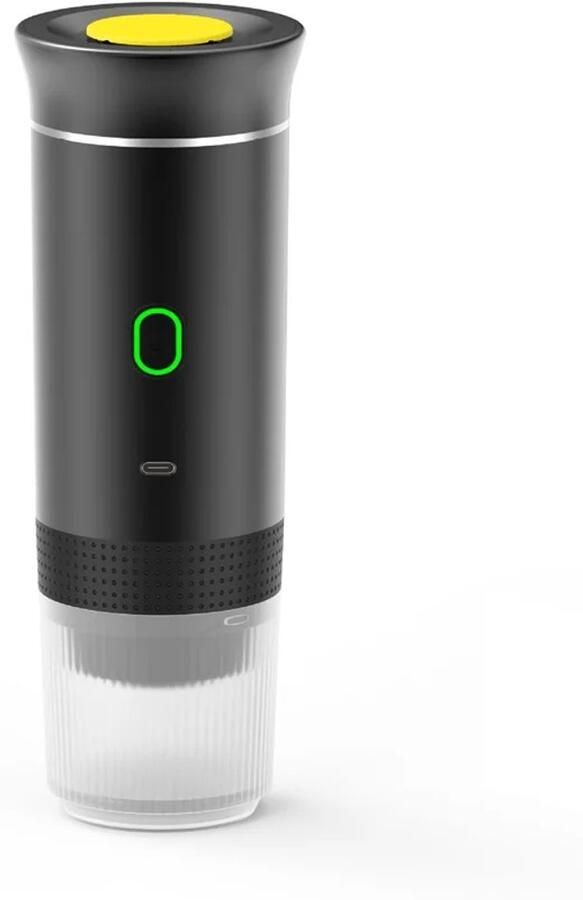 Draagbare Espressomachine – Elektrisch Koffiezetapparaat met USB-C – 3-in-1 Geschikt voor Nespresso & Dolce Gusto Capsules en Gemalen Koffie – 15 Bar Druk – Zelfverwarmend – Reiskoffiezetapparaat voor Auto Camping Werk & Thuis – Zwart