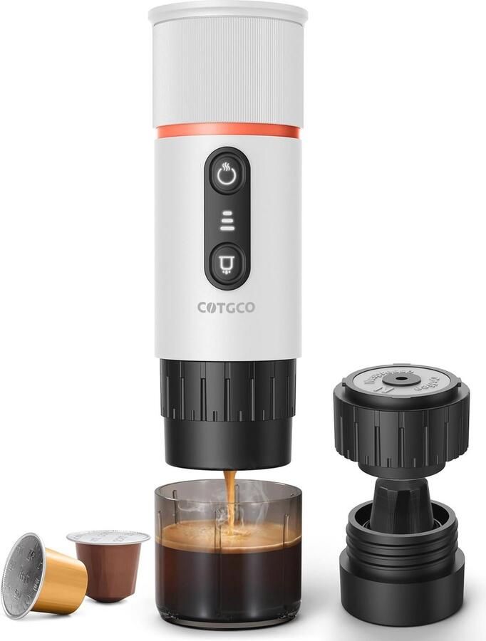 Draagbare espressomachine met batterij voor camping en reizen Snelle opwarming en 8 kopjes espresso