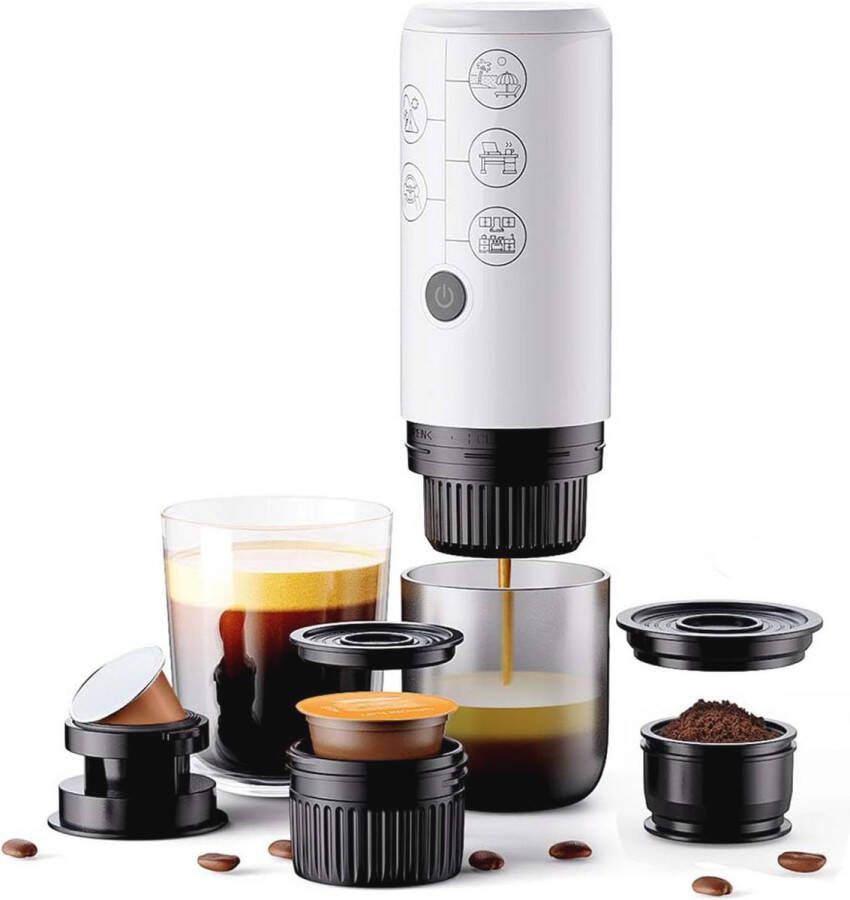 Draagbare espressomachine Oplaadbare 12V Koffiemaker voor Thuis en Reizen