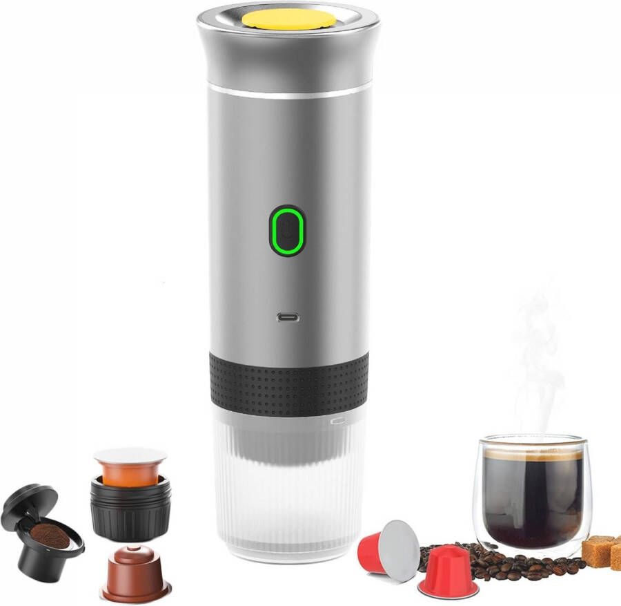 Draagbare Espressomachine voor Reizen Compact Koffiezetapparaat voor Thuis Camping en Kantoor