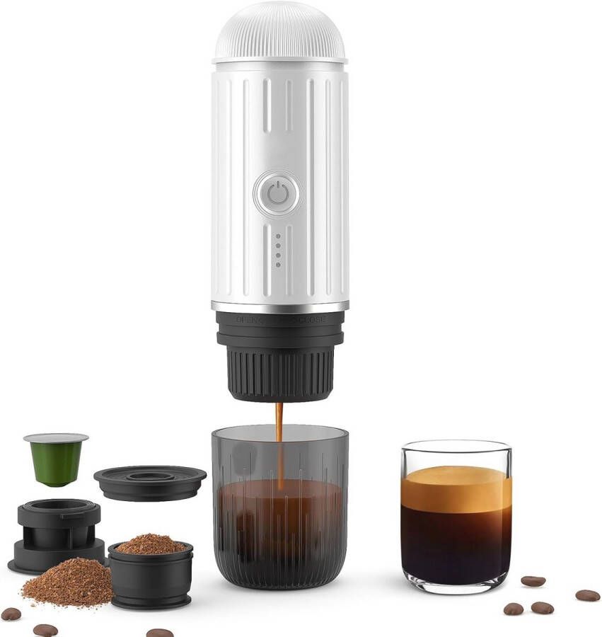Draagbare espressomachine voor thuis camping en reizen Oplaadbaar en automatisch koffiezetapparaat