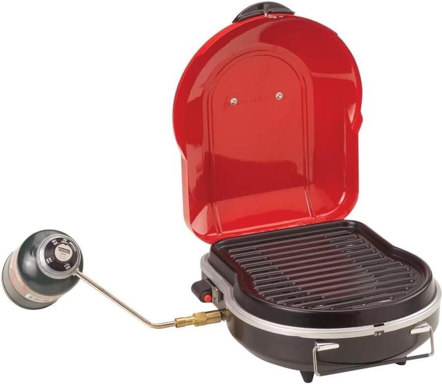 Draagbare Gasgrill Compacte Grill Buiten Koken Afneembare Vetopvangbak 100 cm² Kookoppervlak Multicolor