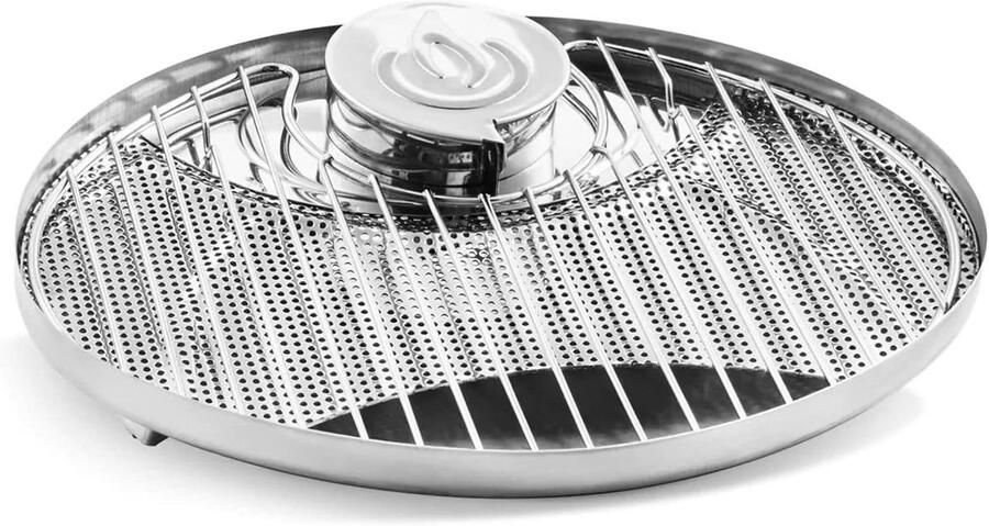 Draagbare Grill Kampeer Grill Buiten Koken Kompakt Ontwerp 1.88 Pounds Zilver