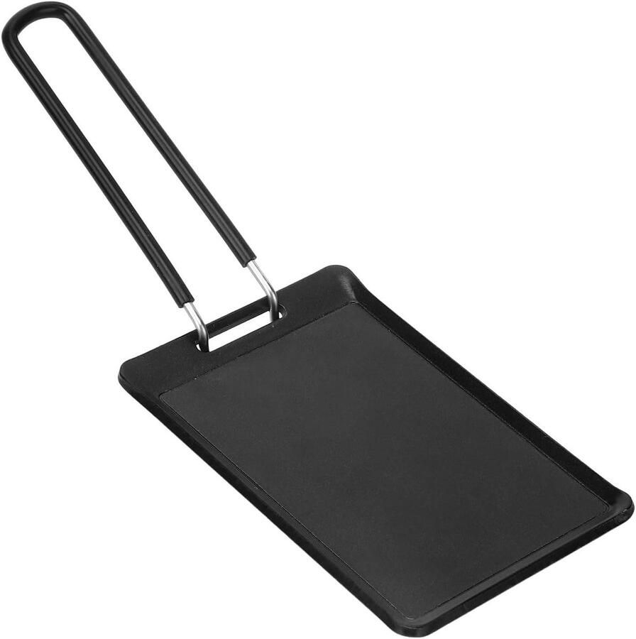 Draagbare Grillpan BBQ Pan Grillplaat Buiten Koken Niet-klevende Coating 235 x 85 cm Zwart