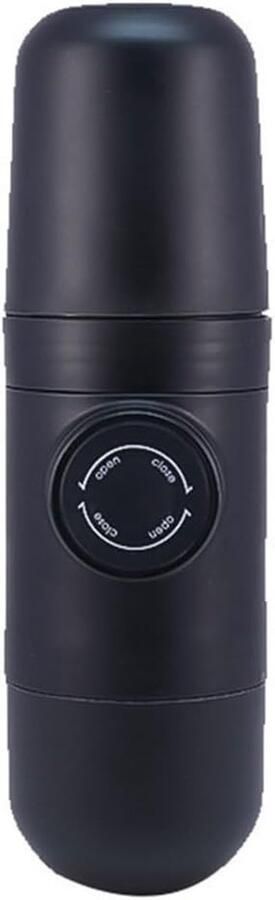 Draagbare Handmatige Espressomachine Handkoffiezetapparaat Compact Verse Koffie Maken Vouwbare Handgreep 20 x 6 cm Zwart