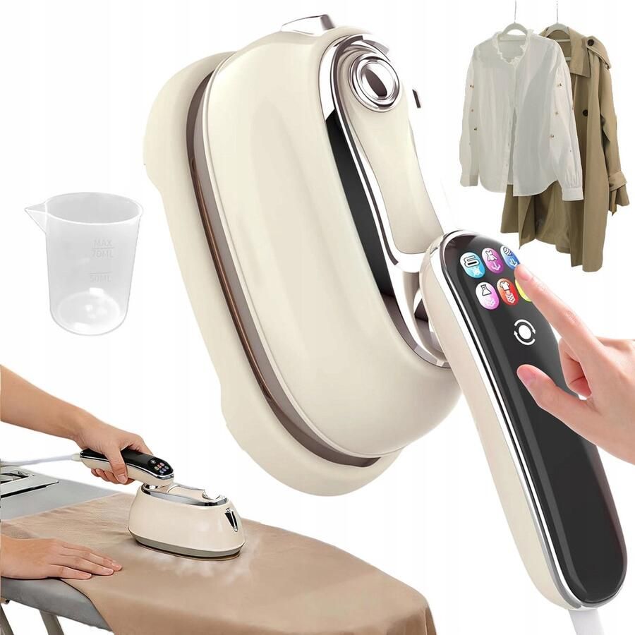 Draagbare Handstomer Kledingstomers Handstoomreiniger Strijkmachine 90° Draaibare Handgreep Slimme Temperatuurregeling Snel Opwarmen & Stoom Antidruppel & Compact Voor Thuis & Reizen