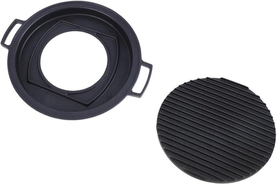 Mini Hibachi Grill Draagbare BBQ Buiten koken Gelijkmatige warmte Grote cirkel Zwart