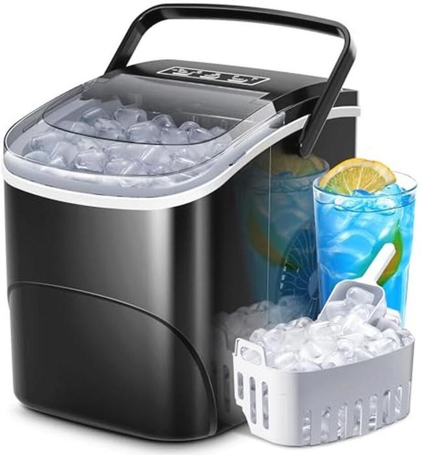 Draagbare IJsblokjesmachine 11 8 kg per 24 uur 9 blokjes in 6 minuten