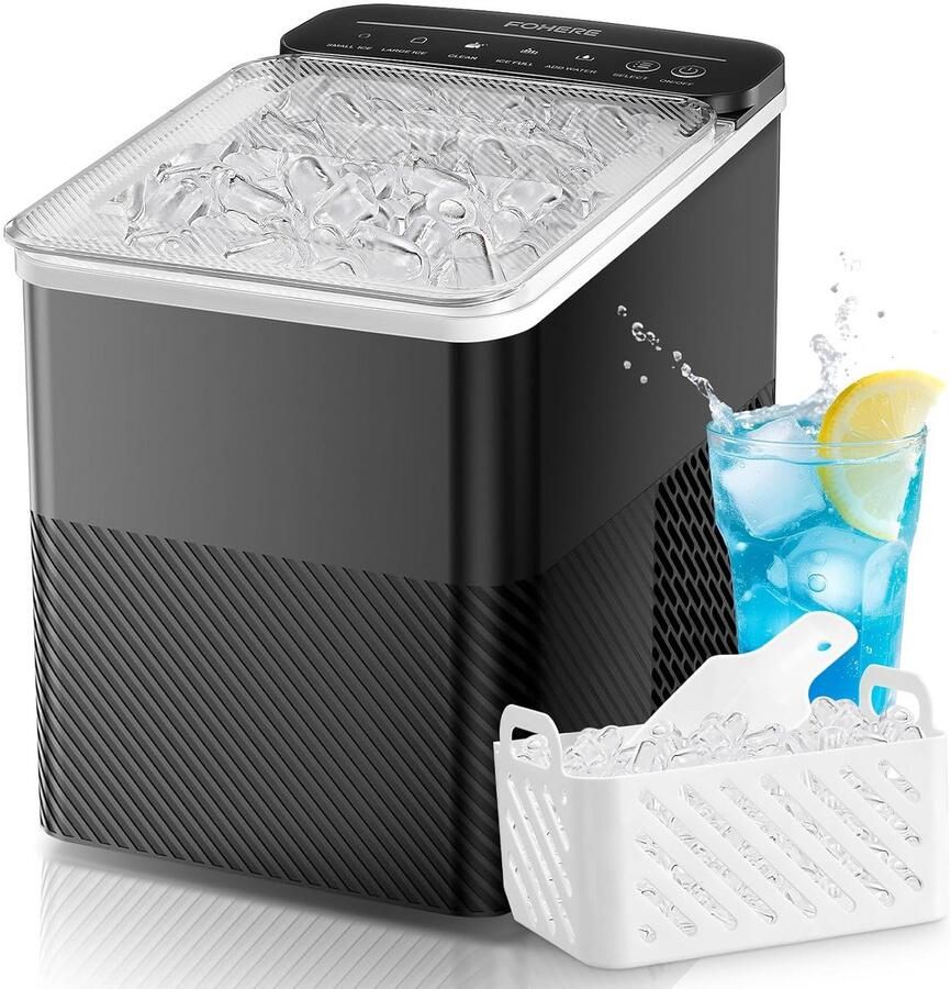 Draagbare ijsblokjesmachine met zelfreiniging 14 kg 24u