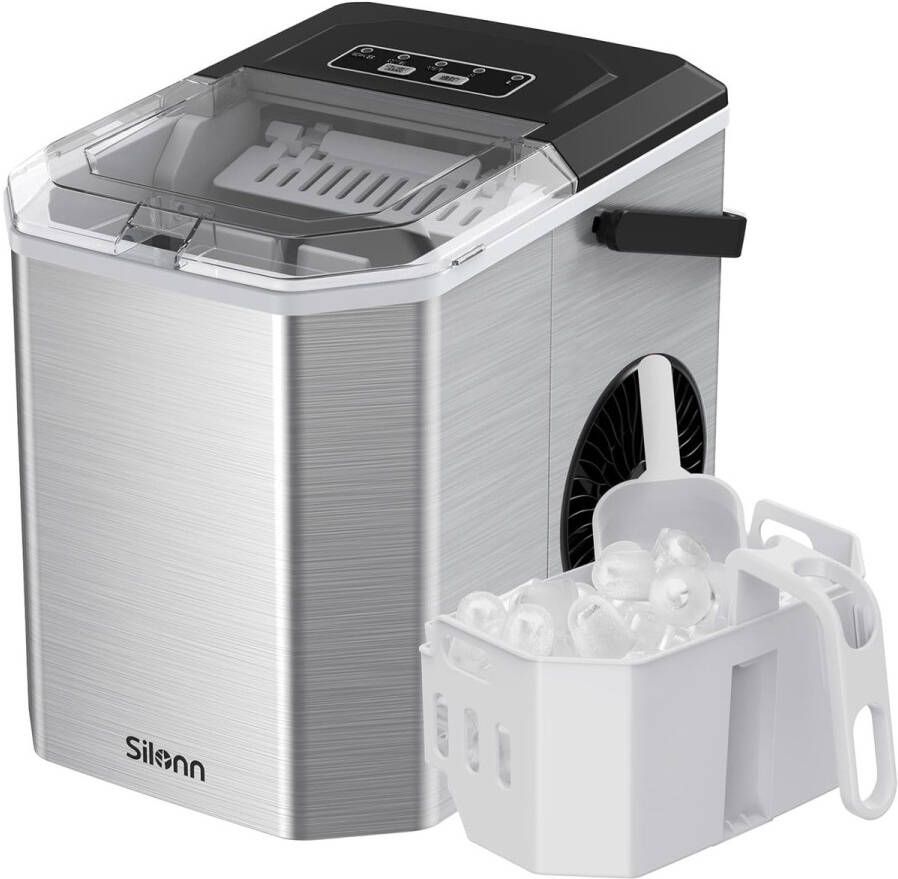 Draagbare IJsblokjesmachine Mini IJsproducent voor 9 IJsblokjes in 6 Minuten Zelfreinigend Perfect voor Thuis en Evenementen