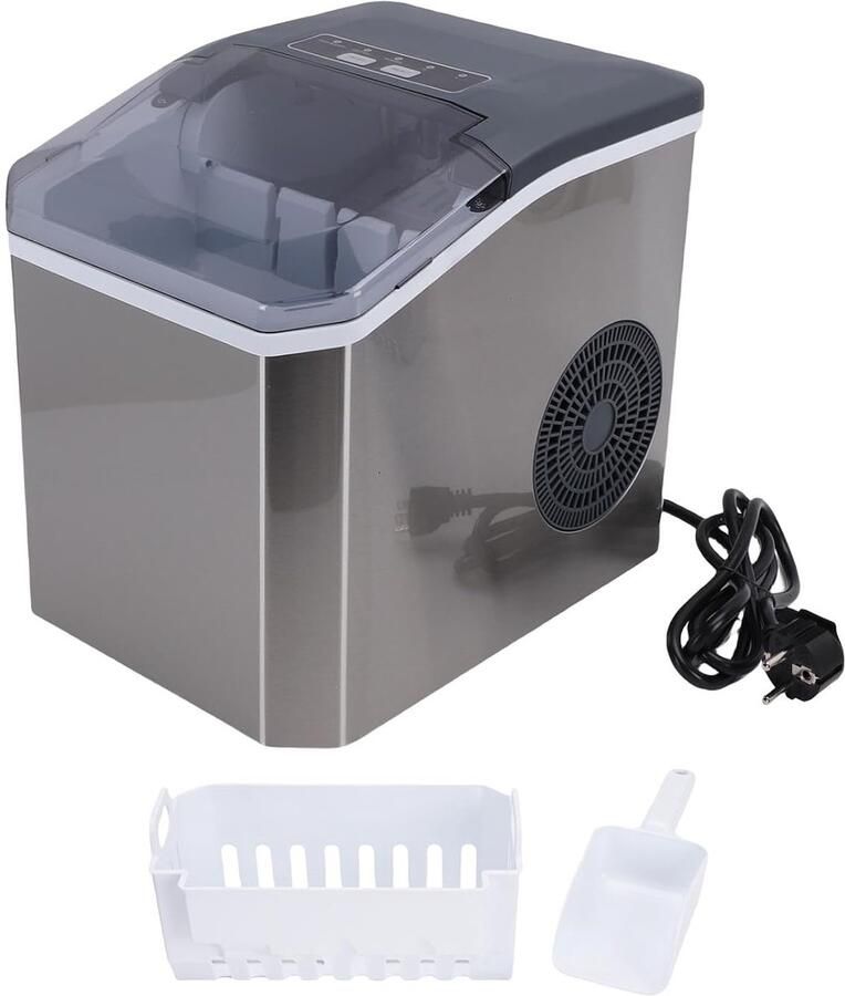 Draagbare ijsmachine Aanrecht ijsmaker Snel ijsblokjes maken 9 ijsblokjes per 6 minuten