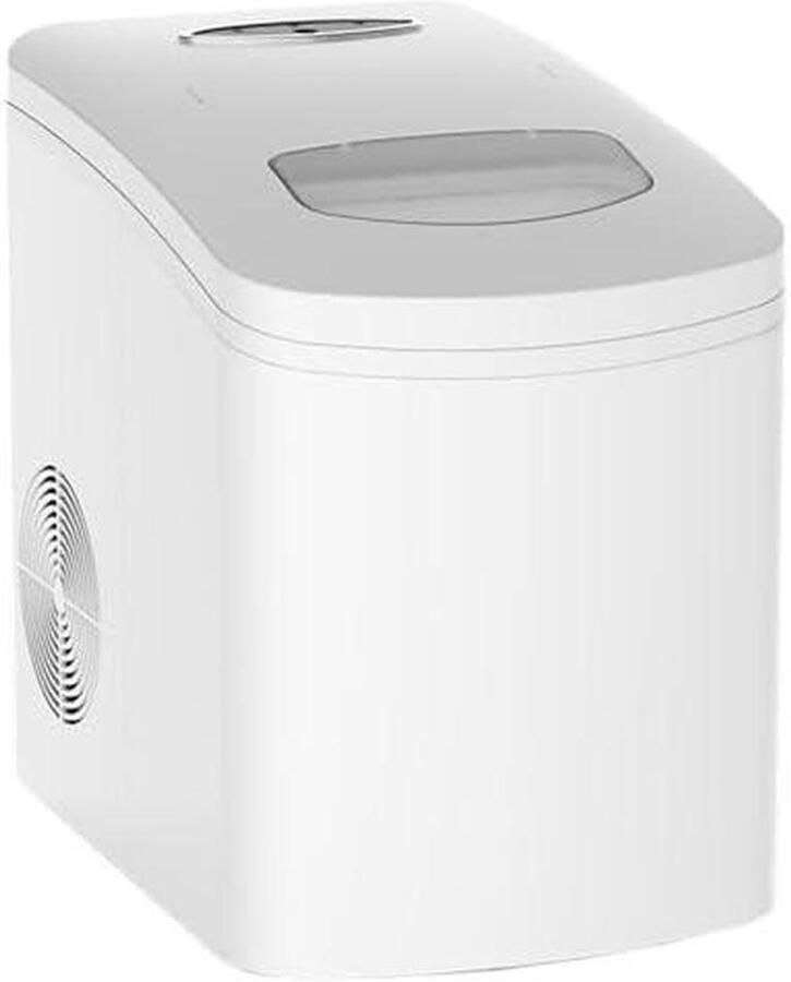 Draagbare ijsmachine Aanrecht machine Snelle ijsblokjes Zelfreinigende functie 9 ijsblokjes 6 min Wit