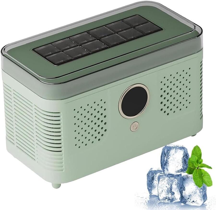 Draagbare Ijsmachine Automatische Ijsmaker Snel IJs Maken 12 IJsblokjes Per Keer Compact Ontwerp Zilver