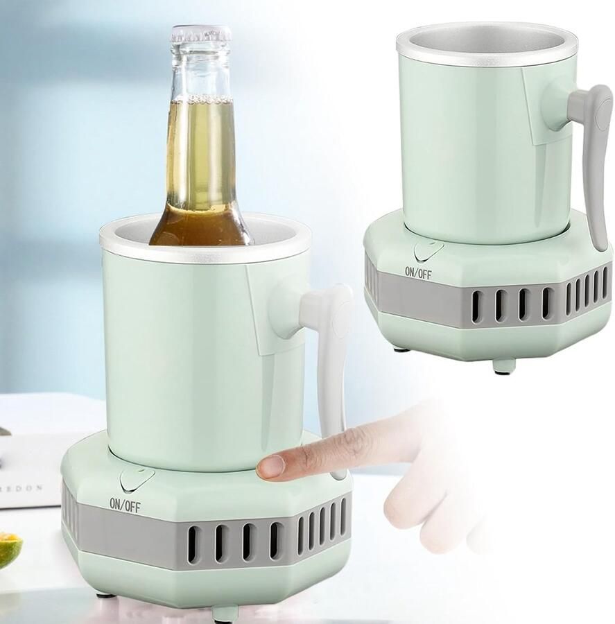Draagbare ijsmachine Drankkoeler mini-vriezer Dranken Koelen Efficiënte koeltechnologie 16 x 12 cm C