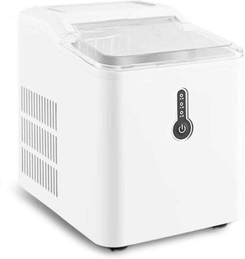 Draagbare IJsmachine IJsmaker Huishoudelijk Snelle IJsblokjes Maken Volautomatisch Compact 120 Watt Zilver