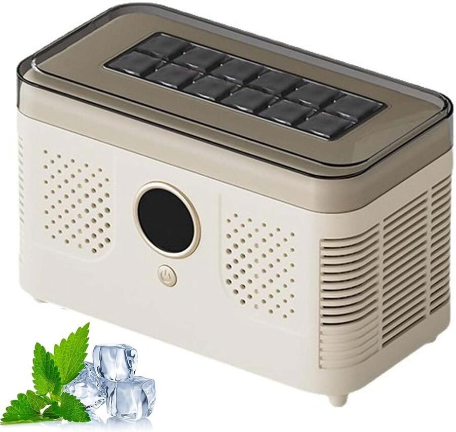 Aanrecht ijsmachine Mini ijsmaker Snelle ijsblokjes Compact werkbladontwerp 12 blokjes batch Wit