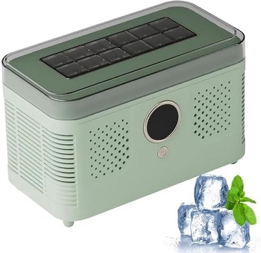 Draagbare IJsmachine Mini IJsblokjesmaker Dranken Koelen Snelle IJsie 19.2 x 10.5 x 12.8 cm Paars