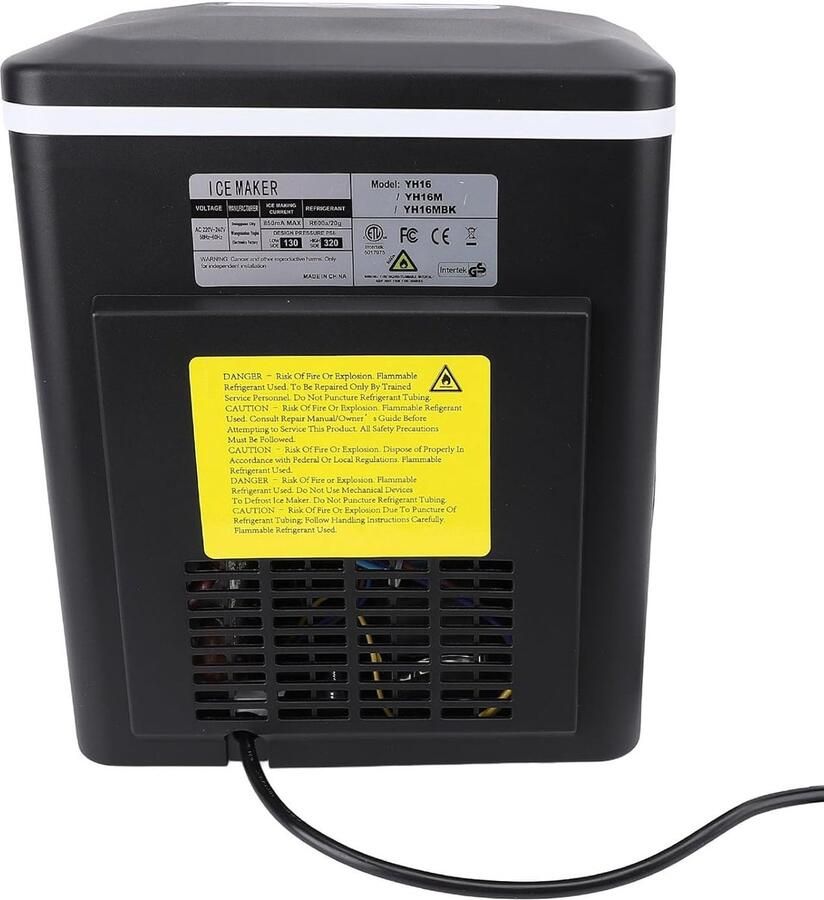 Draagbare Ijsmaker IJsmachine Aanrecht Snelle IJsblokjes Automatische Reiniging 13L Watertank Zilver