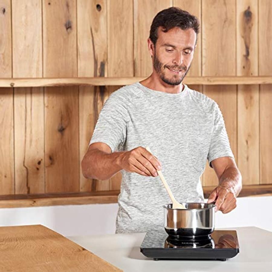 Draagbare Inductiekookplaat 2000 W met Glazen Bovenkant